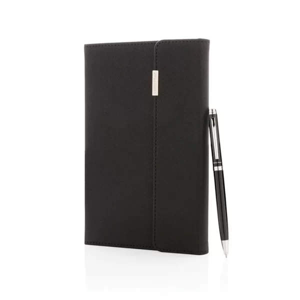 Тефтер с твърди PU корици и стилен дизайн от Swiss Peak