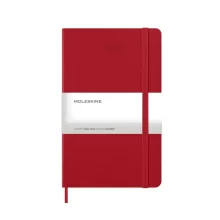 Moleskine Дневен Планер A5 с твърда корица и еластична лента за затваряне – черен цвят