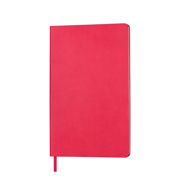 Бележник Audrey А5 с кадифена корица в розов цвят на бюро