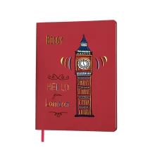 Бележник Biggy формат A4 от серията Happy Collection на thINKme с карирани листове и с мека софт тъч корица със заоблени ръбове.