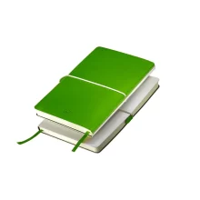 Двуцветен тефтер Franky А5 със заоблени ъгли и хоризонтален бял ластик