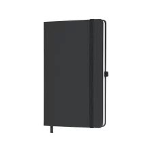 Silky бележник A5 с твърда корица Silk Touch и функционални детайли