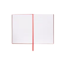 Луксозен червен тефтер HUGO BOSS с редове и отбелязалка – серия Essential Storyline