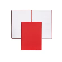 Бележник с редове HUGO BOSS A5 с отбелязалка и стилен дизайн в червено