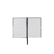 Луксозен бележник A6 Elegance Storyline Black Agenda с редове и седмичен планер от Hugo Boss