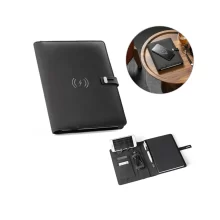 Портфолио с безжично зарядно и стилен дизайн