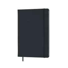 Антибактериален бележник А5 с твърда PU корица и еластична лента в цвят корица