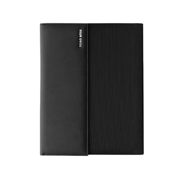 Затварящ капак на папка HUGO BOSS Pinstripe Black А4 с модерен дизайн