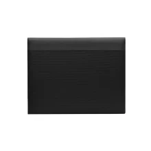 Папка HUGO BOSS Pinstripe Black А4 с 3D текстура на ивици и хромирано лого