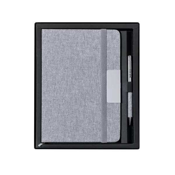 Комплект WENDAM с тефтер и химикалка в черна кутия