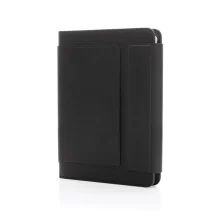 Детайл на визитните слотове и практичния джоб за документи