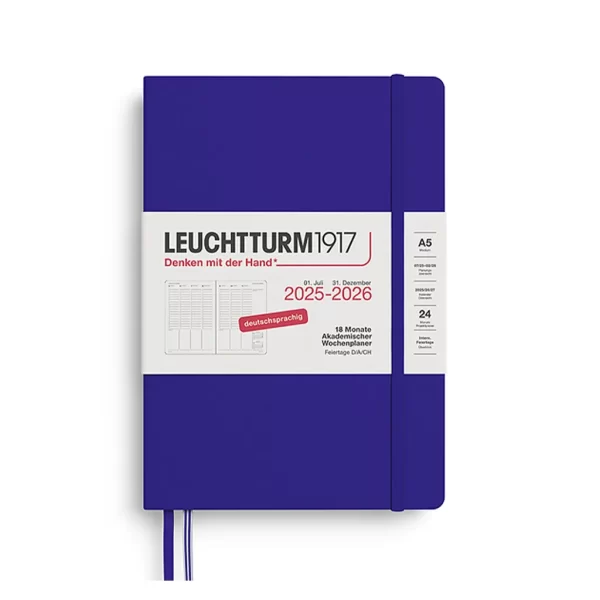 Академичният седмичен планер на LEUCHTTURM1917 за 18 месеца е създаден, за да осигури прецизно и удобно планиране на ежедневието ви.