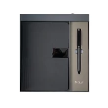 Комплект тефтер и химикалка MoLu в черна кутия