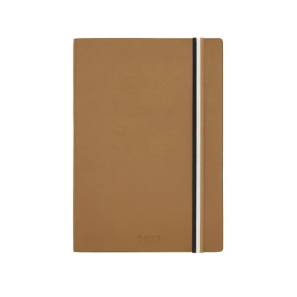 Мека матова корица на бележник Iconic A5 в пастелно кафяво