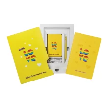 Тефтер и химикалка с преносима батерия в PowerBox Special