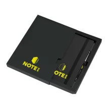Тефтер 13x21 cm и химикалка в комплект DUO BOX Black