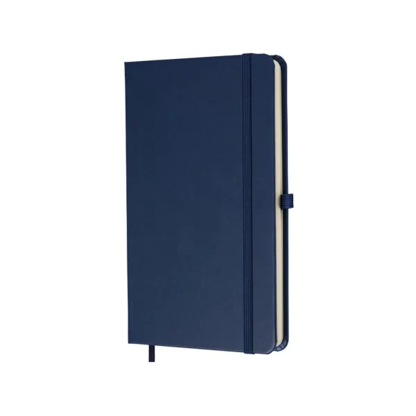 Justy GRS бележник А5 с твърда кадифена корица от рециклиран материал и вертикален ластик