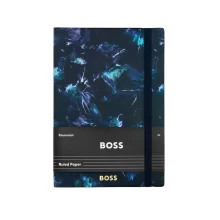 Бележник A5 Tie-dye от HUGO BOSS в тъмносин флорален цвят