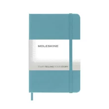Джобен бележник MOLESKINE с вътрешен джоб и твърда корица, цвят тюркоаз