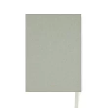 Затворен VINGA Mind GRS Дневник, показващ платнената обвивка и вградената лента за отметка.