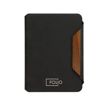 Стилен офис аксесоар от RPET и орехово дърво