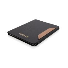 Стилен офис аксесоар от RPET и орехово дърво