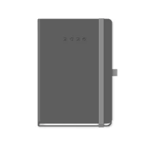 TUCSON седмичен календар B5 с твърда корица в сив цвят